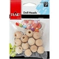 thumbnail image 1 of Plaid Unpainted Wood Surface, Small Wood Knobs, 12 Piece, 1 of 6
