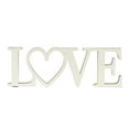 thumbnail image 1 of Plaid Unpainted Wood Surface Word, Love, 7", 1 of 7