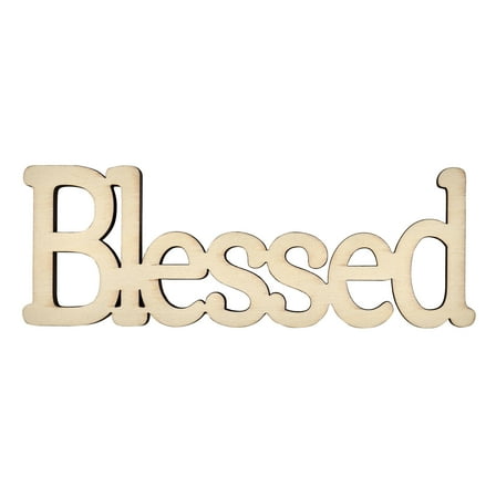 Plaid Unpainted Wood Surfaces, Blessed, 7"