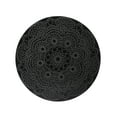 thumbnail image 1 of Plaid Unpainted Wood Surfaces Circle Plaque, Traditional Mandala, 10", 1 of 6