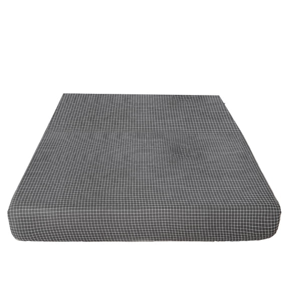 ANMUYUM Washed Cotton Checkered Bedspread, 80" x 60"
