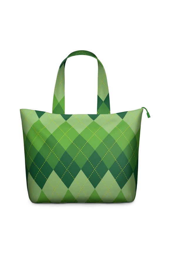 Plaid Weekender Bag for Women Travel Tote with Vintage Checkered Pattern, Rustic Farmhouse Plaid, Geometric Striped Design, Carry-On Bag