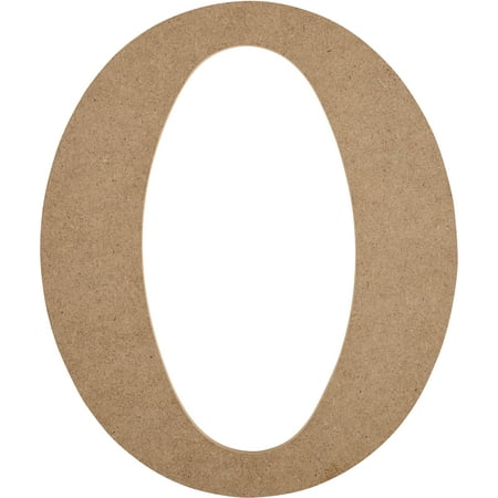 Plaid Unfinished Wood MDF 8" Letter for DIY Arts and Crafts, O