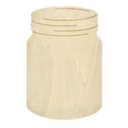 Plaid Wood Surfaces Large Mason Jar Plaque, 18" x 12"