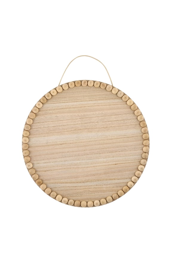 Wood Surfaces Round Beaded Edge Plaque, 15"