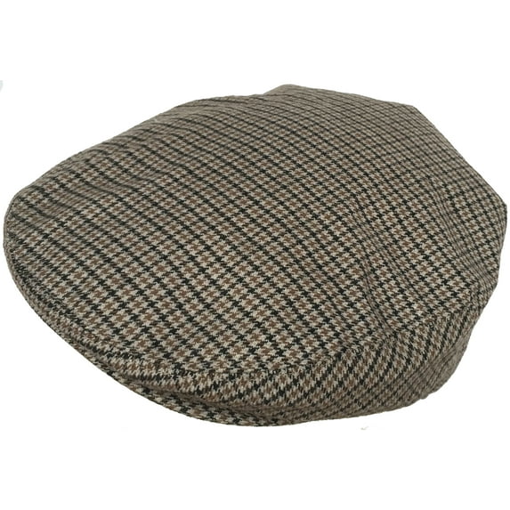 Plaid Wool Blend Ivy Scally Cap Houndstooth Driver Hat Newsboy Gatsby Cabbie 4391