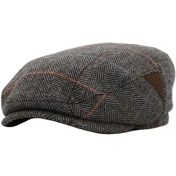 Plaid Wool Blend Newsboy Ivy Gatsby Cabbie Ascot Hat Cap Mens