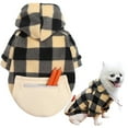 thumbnail image 1 of Plaid Zipper Pocket Dog and Cat Clothes for Autumn and Winter Comfortable Pet Apparel with Chest Strap for Small and Medium, 1 of 7