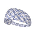 thumbnail image 1 of Plaid flowers Headbands for Women Men, Workout Elastic Sweat Band for Yoga Running Cycling Gym Exercise Non Slip Head Bands for Women's Hair, 1 of 5