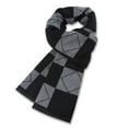 thumbnail image 1 of Plaid fringe scarf Soft long cotton scarf for men, 1 of 5