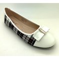 thumbnail image 1 of Plaid with Solid Toe Tip Ballerina Flats, 1 of 4
