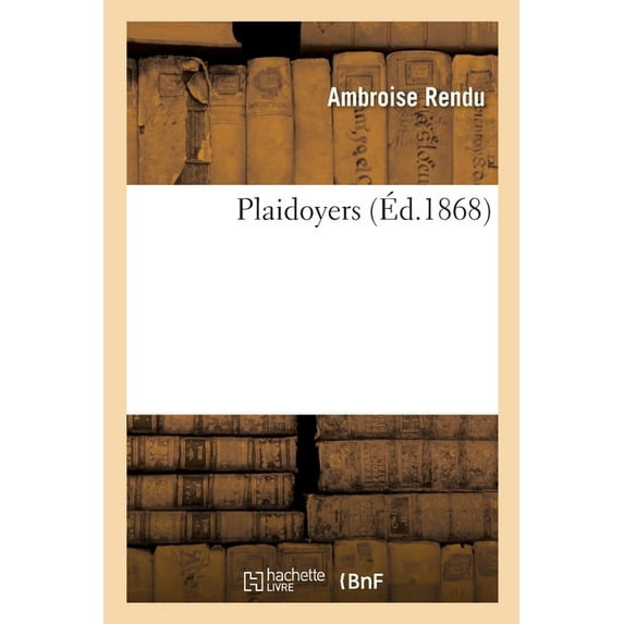 Plaidoyers (Paperback)