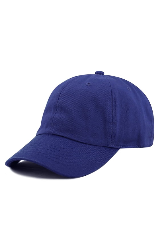 Plain 100% Cotton Hat Men Women Adjustable Baseball Cap
