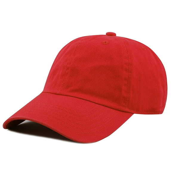 Plain 100% Cotton Hat Men Women Adjustable Baseball Cap