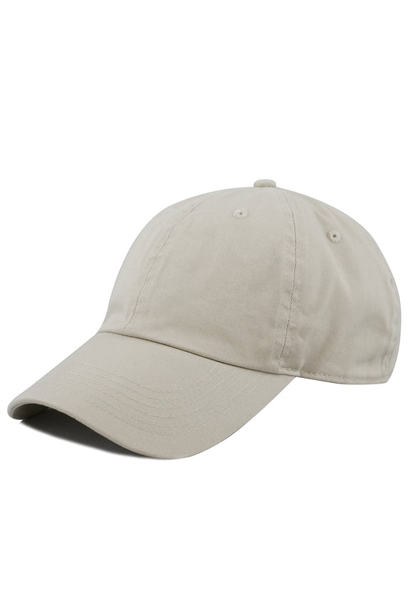 Plain 100% Cotton Hat Men Women Adjustable Baseball Cap