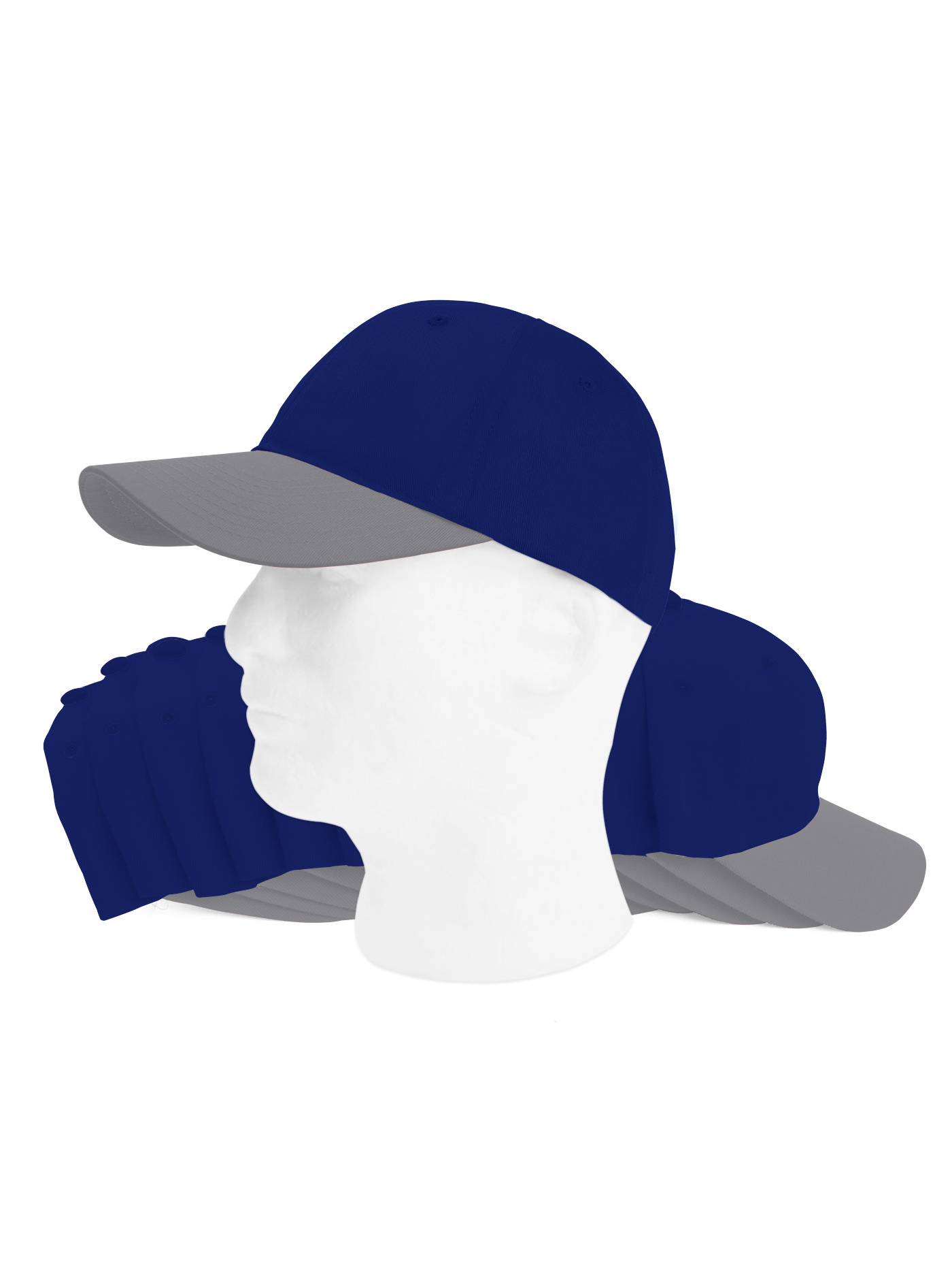 Plain Adjustable Adjustable Hat - 12 Pack - Charcoal - Walmart.com