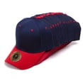 thumbnail image 1 of Plain Adjustable Hook & Loop Hat - 12 Pack - Navy/Red, 1 of 3