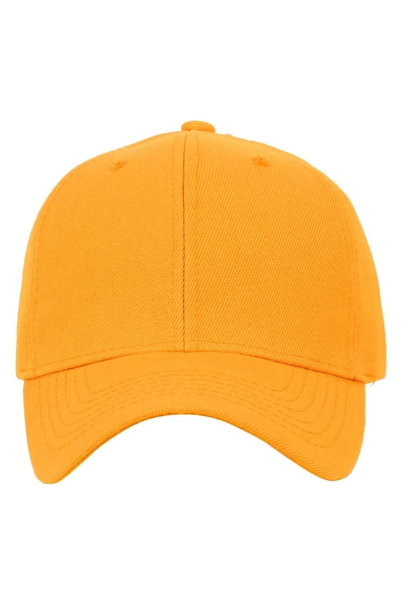 Plain BASEBALL CAP Basic Adjustable Solid Mesh Trucker Summer Sport Hunting Hat (7fc053_Gold)