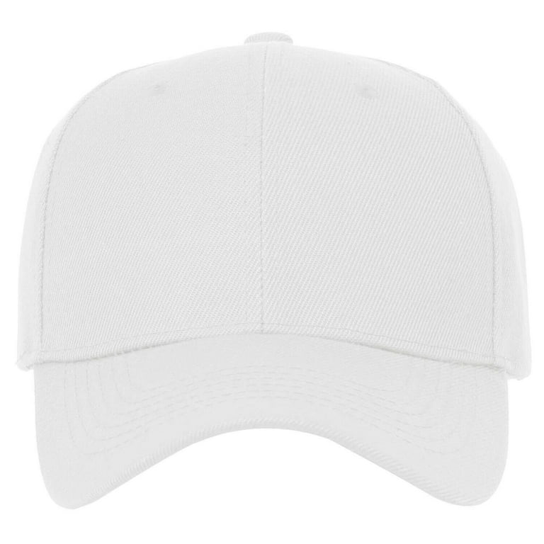 Plain BASEBALL CAP Basic Adjustable Solid Mesh Trucker Summer Sport Hunting  Hat (7fc053_White) 