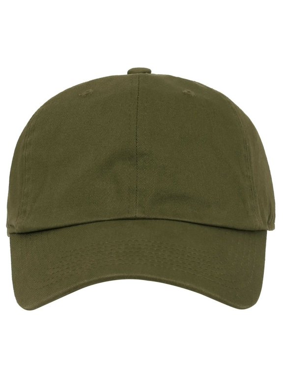 Plain BASEBALL CAP Dad Hat Low Profile Solid Cotton Pigment Adjustable (7fc047_Olive)