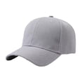 thumbnail image 1 of Plain Baseball Cap Adjustable Running and Outdoor Unisex Hat Light Gray One Size, 1 of 7