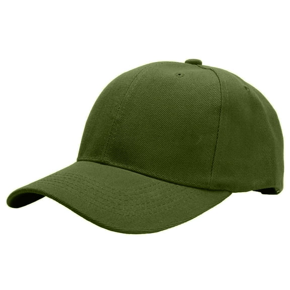 Plain Baseball Dad Cap Adjustable Size for Outdoor Activities Army Green