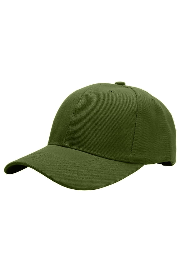 Plain Baseball Dad Cap Adjustable Size for Outdoor Activities Army Green