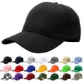 thumbnail image 1 of Plain Baseball Dad Cap Adjustable Size for Outdoor Activities Black, 1 of 6