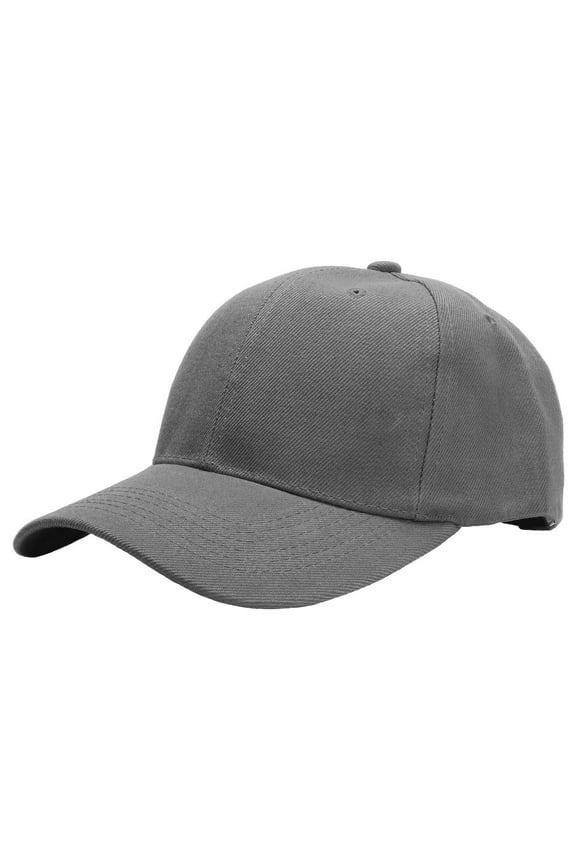Plain Baseball Dad Cap Adjustable Size for Outdoor Activities Dark Grey
