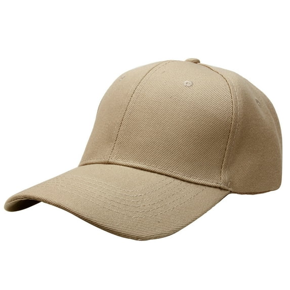 Plain Baseball Dad Cap Adjustable Size for Outdoor Activities Khaki