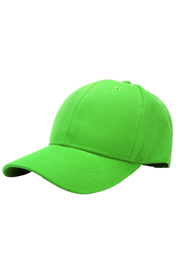 Plain Baseball Dad Cap Adjustable Size for Outdoor Activities Light Green