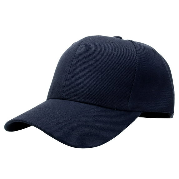 Plain Baseball Dad Cap Adjustable Size for Outdoor Activities Navy