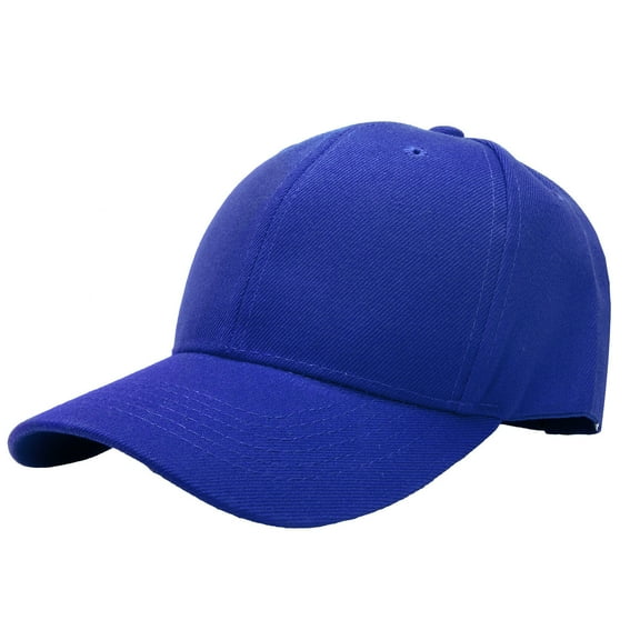 Plain Baseball Dad Cap Adjustable Size for Outdoor Activities Royal