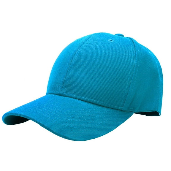Plain Baseball Dad Cap Adjustable Size for Outdoor Activities Turquoise