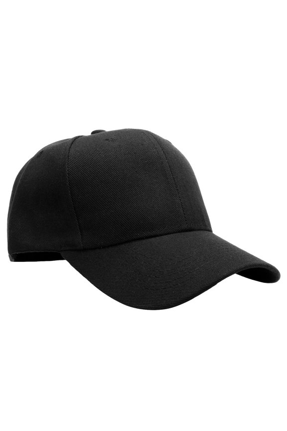 Plain Baseball Dad Cap Adjustable Size for Running Workouts and Outdoor Activities Black