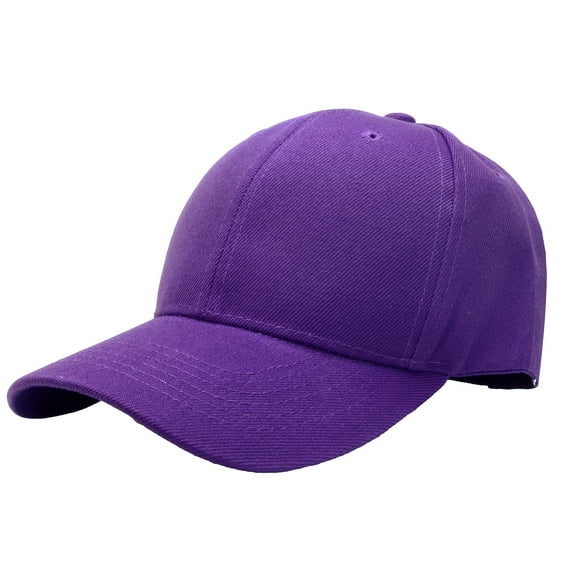 Plain Baseball Dad Cap Adjustable Size for Running Workouts and Outdoor Activities Purple