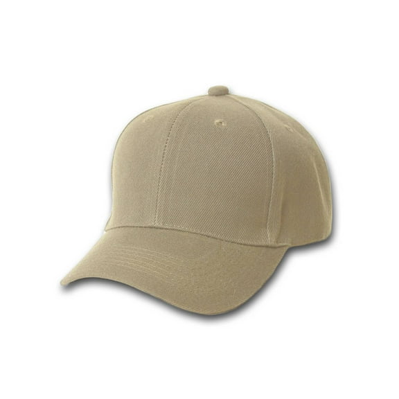 Plain Baseball Hat Adjustable - Khaki