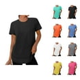 thumbnail image 1 of Plain Basic T Shirts for Women 2025 Summer Short Sleeve Crewneck Lightweight Casual Loose Tee Shirt Womens T Shirts, 1 of 6
