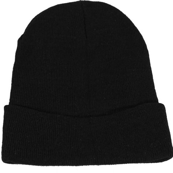 Plain Beanie Knit Ski Cap Skull Hat Warm Solid, Colors May Vary