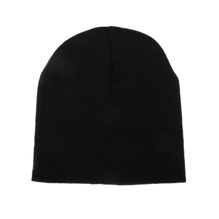 Plain Beanie (Multiple Colors) - Black