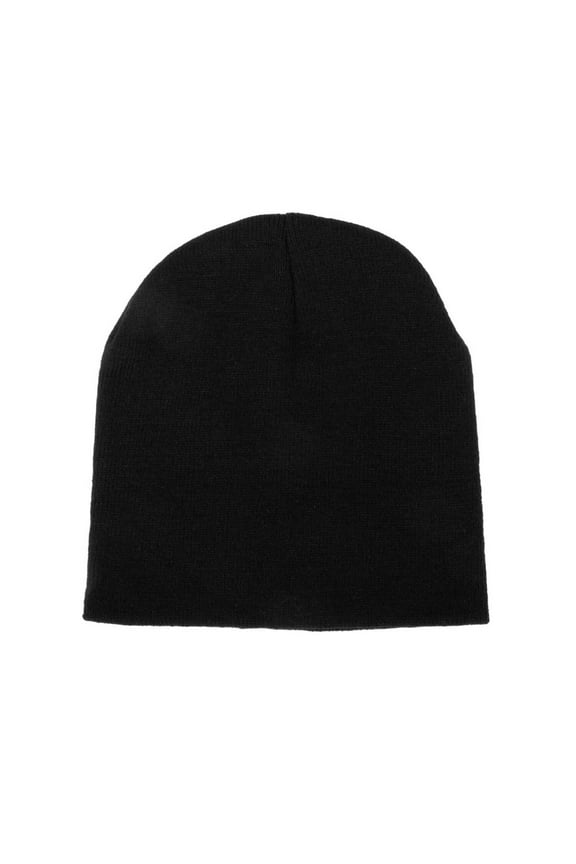 Plain Beanie (Multiple Colors) - Black