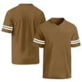 thumbnail image 1 of Plain Blank Football Jerseys For Women Unisex Athletic T-Shirts Practice Sports Uniforms Outfits Light Brown L, 1 of 5