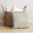 thumbnail image 1 of Plain Bows Light Green Throw Pillow, 1 of 4