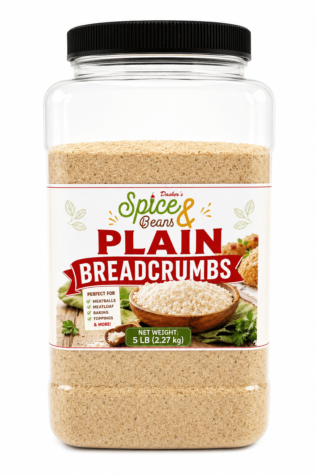 Breadding Plain Breadcrumbs 5 lbs - Breading, Coating, Binding & Baking Recipes ...