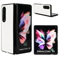 thumbnail image 1 of Plain Case for Samsung Galaxy Z Fold 4, Premium Lychee Patterned PU Leather + Hard PC Shell Ultra Thin Slim Durable Protective Phone Cover for Samsung Galaxy Z Fold 4,White, 1 of 5