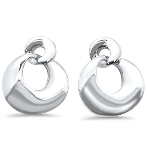 Plain Circle Stud .925 Sterling Silver Earrings