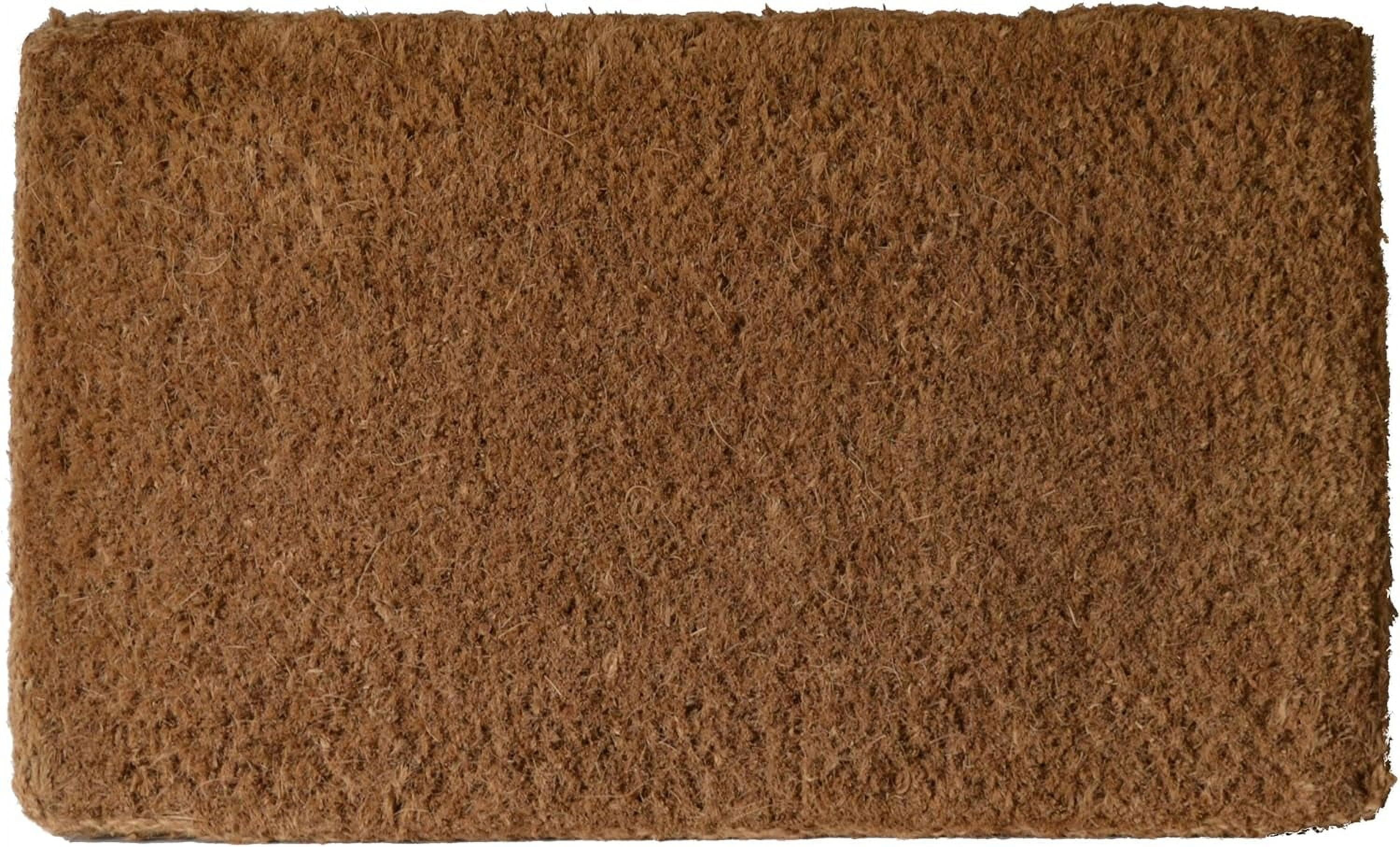 Plain Coir Doormat, 14 by 24Inch