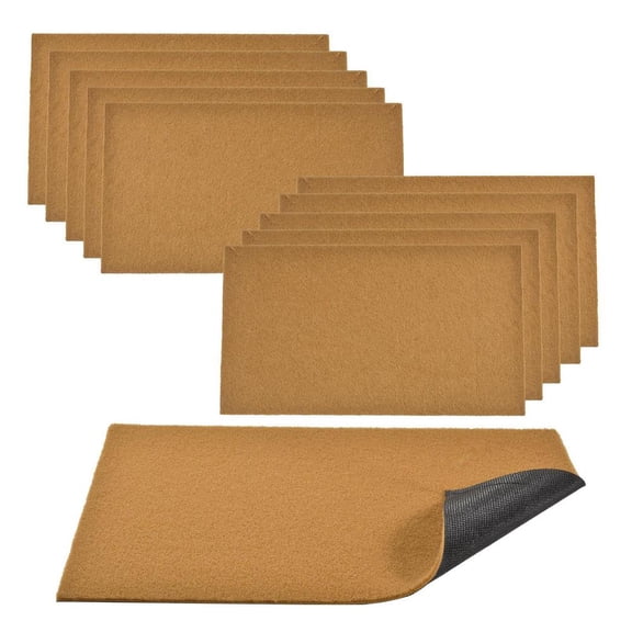 Plain Coir Doormat Bulk 17"x 30", 10 Pack for Sublimation and Painting, Heavy Duty Indoor Mat with Non-Slip Backing for Porch Garage