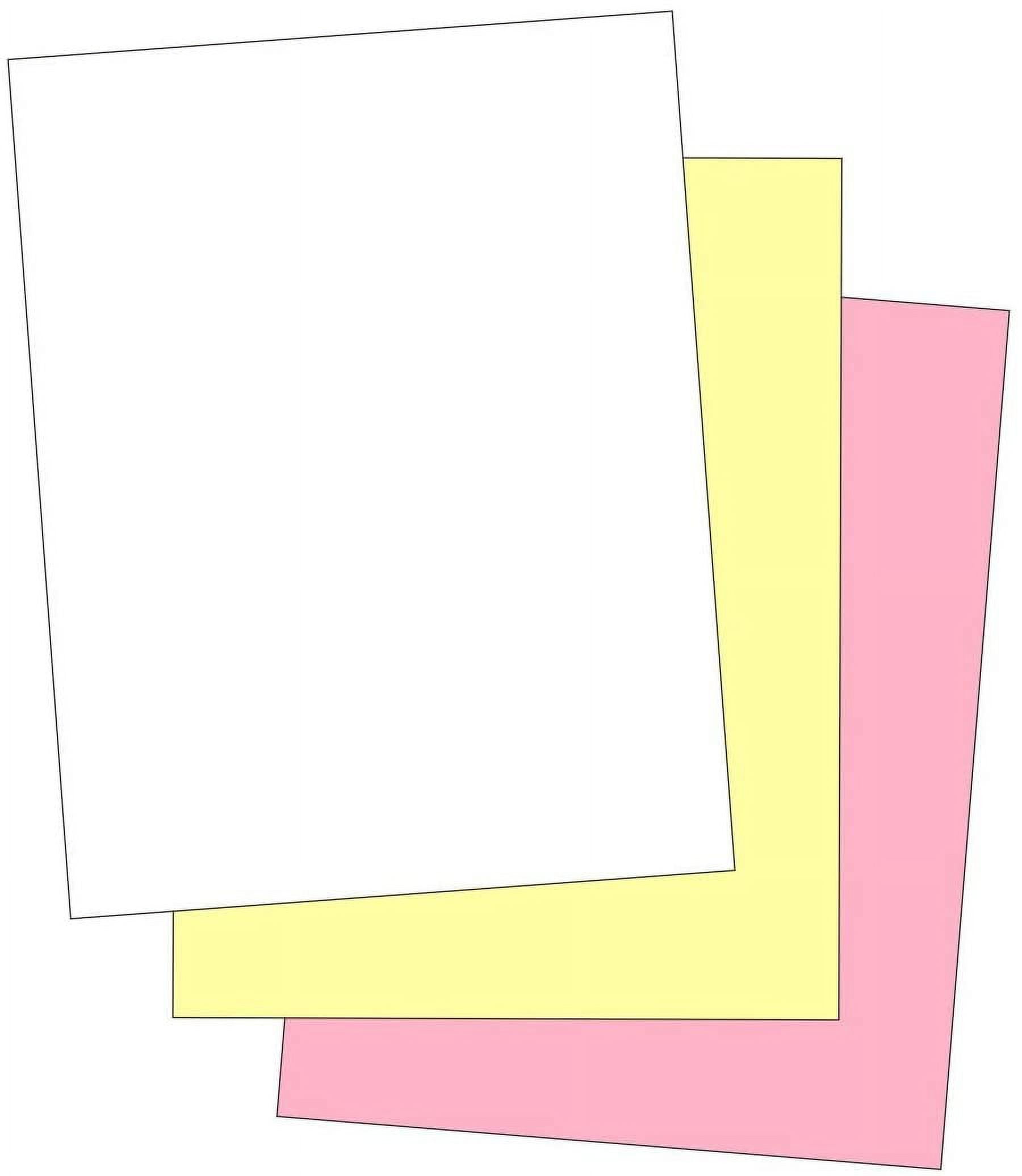 "Plain" Collated Color Paper Not Carbonless for Laser and Ink Jet Printers 3 Part, Case