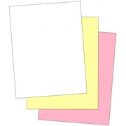 "Plain" Collated Color Paper Not Carbonless for Laser and Ink Jet Printers Pack of 500 Sheets 3 Part